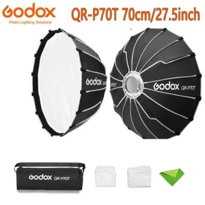 Godox QR-P70T 70cm/27.5inch Parabolic Softbox Light Diffuser with Quick Release - Picture 1 of 11