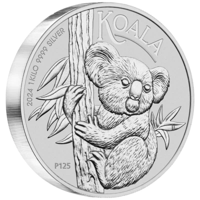 Silbermünze 1kg Koala 2024 - Australien - Anlagemünze - ST - Bild 1 von 3