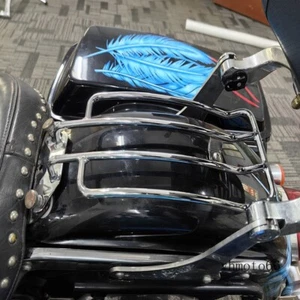 For Harley Heritage Softail Classic Deluxe Fat Boy 04-17 Solo Luggage Rack - Picture 1 of 6