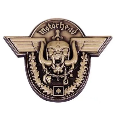 Motorhead Lemmy Esmalte Pin Sombrero Mochila Chaquetas Insignia Broche Logo Metal Pesado Foto 1 de 2
