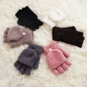 Halbfinger-Handschuhe 1 Paar Fingerlose Korallen-Fleece-Handschuhe Für ⊿ - Bild 1 von 24