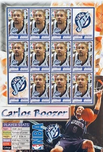 GHANA CARLOS BOOZER NBA BASKETBALL STAMPS SHEET 2006 mnh UTAH JAZZ SPORTS - Picture 1 of 1
