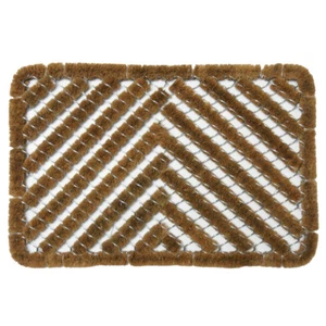 Rubber-Cal "Herringbone" Outdoor Scraper Door Mat, 18 by 30-Inch - Picture 1 of 5
