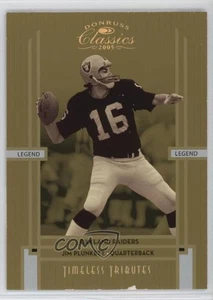 2005 Donruss Classics Legend Timeless Tributes Gold /25 Jim Plunkett #135 - Foto 1 di 3