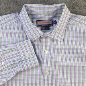 Vineyard Vines Taylor Shirt XL Long Sleeve Button Up Multicolor Check Cotton - Picture 1 of 8