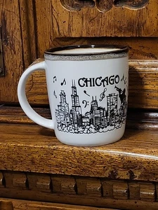 City Merchandise Chicago Mug Black And White - Picture 1 of 7