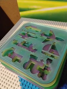 Vintage Tupperware TupperToys Schablonen Set 14 Buchstaben Formen Tiere 1987 - Bild 1 von 9