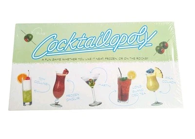 Cocktailopoly Board Game Made In USA Vintage Brand New Factory Sealed  - Image 1 of 4