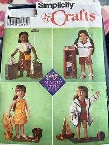 Simplicity Craft Pattern 8549 per vestiti bambola per bambola 18" (Magic Attic club) - Foto 1 di 2