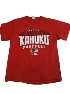 Camiseta de fútbol americano Kahuku High School roja Raiders LOGO ANTIGUO Hawaii para hombre talla grande - Imagen 1 de 8