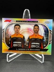 2022 Topps Chrome F1 - Constructor Coalition Lando Norris and Daniel Riccardo - Picture 1 of 2