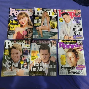 People Magazine 2025 LOT OF 6 ~ Taylor Swift ~ John CENA ~ PRINCE GEORGE - Picture 1 of 7