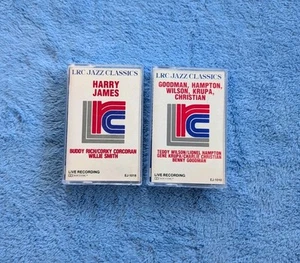 BIG BAND JAZZ 2 Cassette Tape Lot Harry James Lionel Hampton LRC Jazz Classics - Picture 1 of 4
