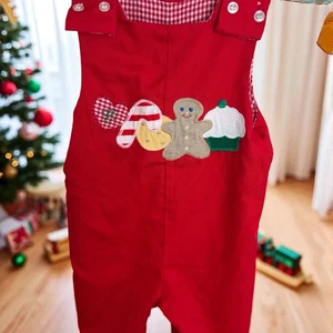 The Bailey Niños Niños Talla 24M Navidad Pan de Jengibre Tren Reversible Longall - Imagen 1 de 3