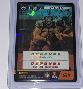 2019 NFL Five Christian McCaffrey PLAY CRACKED ICE card #S65-19 - Picture 1 of 2