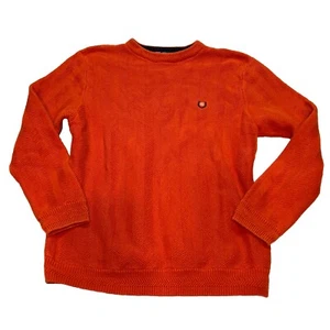 Vintage Chaps Ralph Lauren Herren mitteldicker Strickpullover orange handgerahmt Baumwolle - Bild 1 von 8