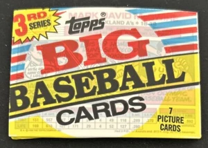 1988 Topps Big Baseball Cards Pack 3rd Series Mark McGwire A’s Showing On Top - Picture 1 of 2