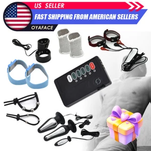 Electric Anal Butt Plug Penis E-Stim Ring Cock Flirting Shock G-Spot Men-Sex-Toy - Picture 1 of 21