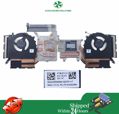 Laptop CPU Heatsink Fan for Lenovo Legion Pro 5 16IRX9 R9000P 5H40S20984 - Image 1 of 2