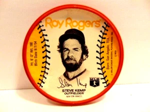 1983 Roy Rogers Restaurant baseball cup lid: Steve Kemp, Yankees - Picture 1 of 6