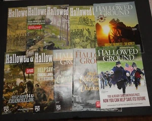 Lot of Ten (10) Hallowed Ground  -  Civil War Magazines 2010-2018 - Imagen 1 de 12
