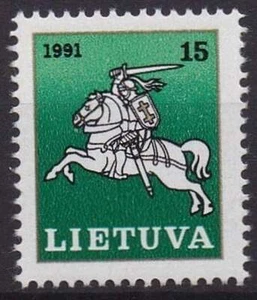 Litouwen postfris 1991 MNH 473 - Paardrijder / Ruiter - Picture 1 of 1