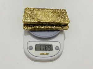 1189 Grams Scrap Gold Bar For Gold Recovery Melted Different Computer Coins Pins - Imagen 1 de 11
