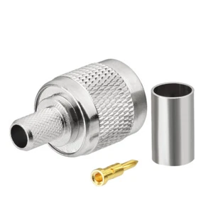 RF TNC Male Crimp Connectors For RG-8X LMR-240 Cable GPS, VHF, UHF - Picture 1 of 3