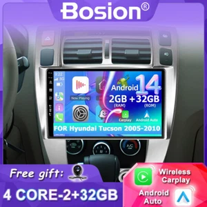 FOR Hyundai Tucson 2005-2010 Android 14 Car Stereo GPS Head Unit CarPlay DAB+32G - Picture 1 of 18