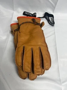 Hestra Wakayama 5 Finger Lederhandschuhe grau/schwarz Größe 8 Unisex Etikett ungebunden - Bild 1 von 3