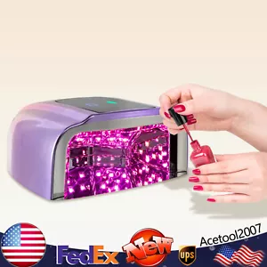 Rechargeable Cordless Nail Gel Dryer Wireless Led UV Nail Lamp Manicure 96W - Picture 1 of 20