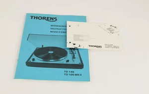 Thorens Td 146 166 Mkii Mode D 'em Ploi Et Gabarit - Photo 1/1