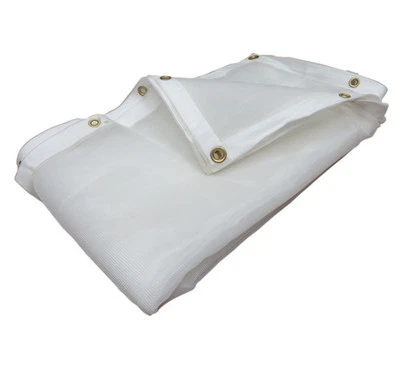 Lona de pantalla de malla blanca, lona de transporte con ojales - elige el tamaño Foto 1 de 2