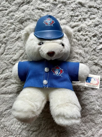 Vintage Toronto Blue Jays Baseball Plush Teddy Bear Cover