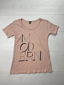 J Crew rosa XS T-Shirt modernes Thema - Bild 1 von 7