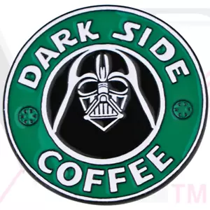 Star Wars Pins Hard Collectible Enamel Starbucks Parody Vader DARK SIDE COFFEE - Picture 1 of 6