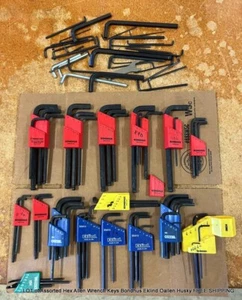 LOT of Assorted Hex Allen Wrench Keys Bondhus Eklind Oallen Husky FREE SHIPPING - Picture 1 of 10