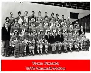 1972 Summit Series Team Canada Team Picture Reprint 8 X 10 Photo Picture - Picture 1 of 1