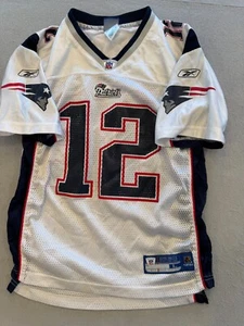 New England Patriots Jersey Kids Youth Large 14-16 NFL Football Mesh Sport Shirt - Picture 1 of 5