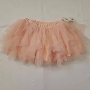 OshKosh B'Gosh Baby Girl Pink Salmon Tulle Tutu Skirt Size 24 Months w/ Bloomers - Picture 1 of 7