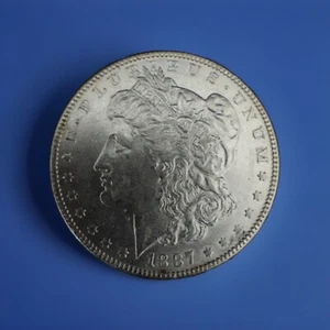 BU 1887-P Morgan Silver Dollar Uncirculated. - Picture 1 of 2