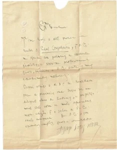 Autograph Afonso Lopes Vieira (1878-1946) Schriftsteller Portugal Brief 1942 - Picture 1 of 8