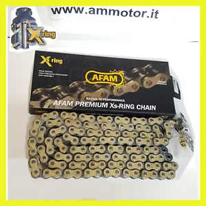 Catena Trasmissione PER Moto Honda Passo 520 AFAM XRR2-G 120 Maglie ORO - Foto 1 di 1