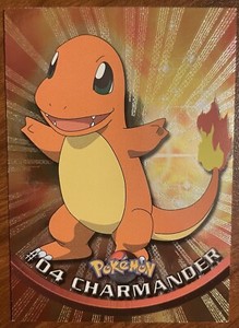 Charmander Foil - Pokemon Topps TV 2000 #4 MINT