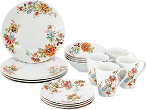 Gibson 16-Piece Dinnerware Set, Service for 4, Elegant Dining Set for Home - Picture 1 of 67