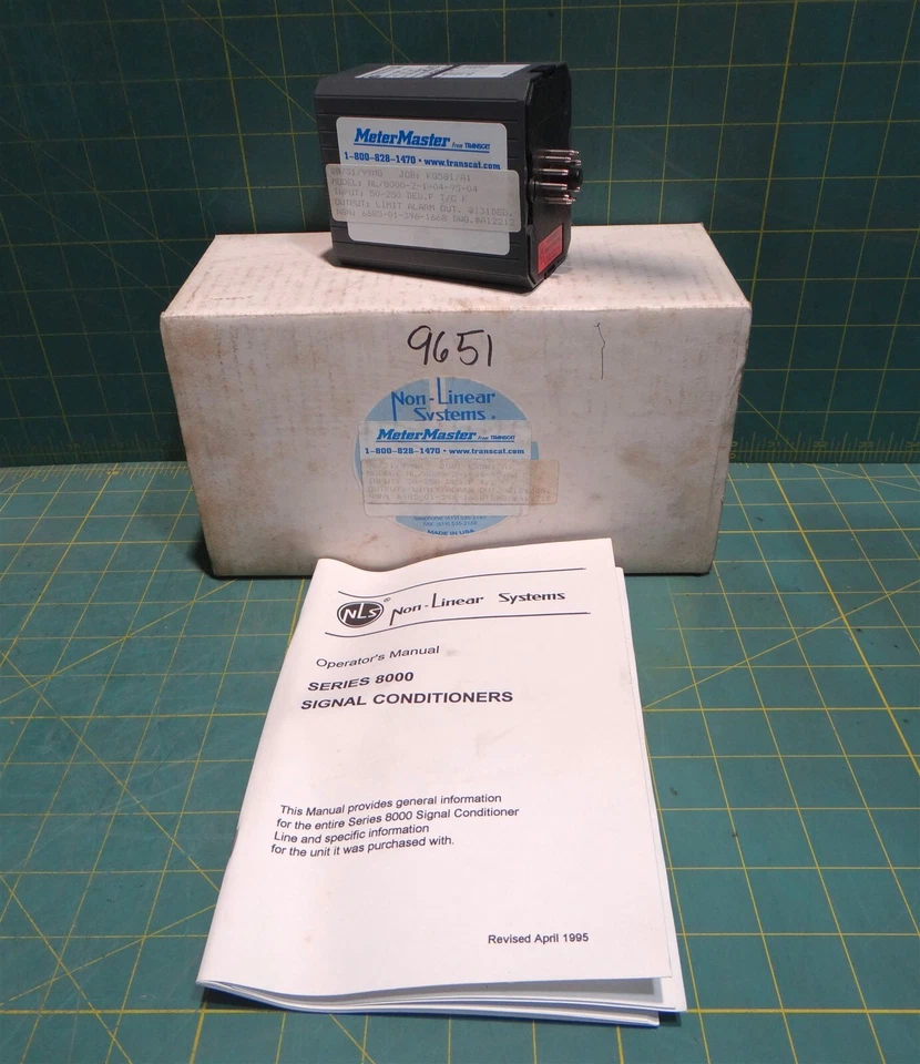 Non-Liner Systems Series 8000 Signal Conditioner (50-250 F), 8000-2-1-04-95-04  - Image 1 of 4