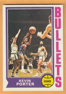 Kevin Porter Washington Bullets 1974-75 Topps #12 St. Francis Red Flash 3C - Picture 1 of 2