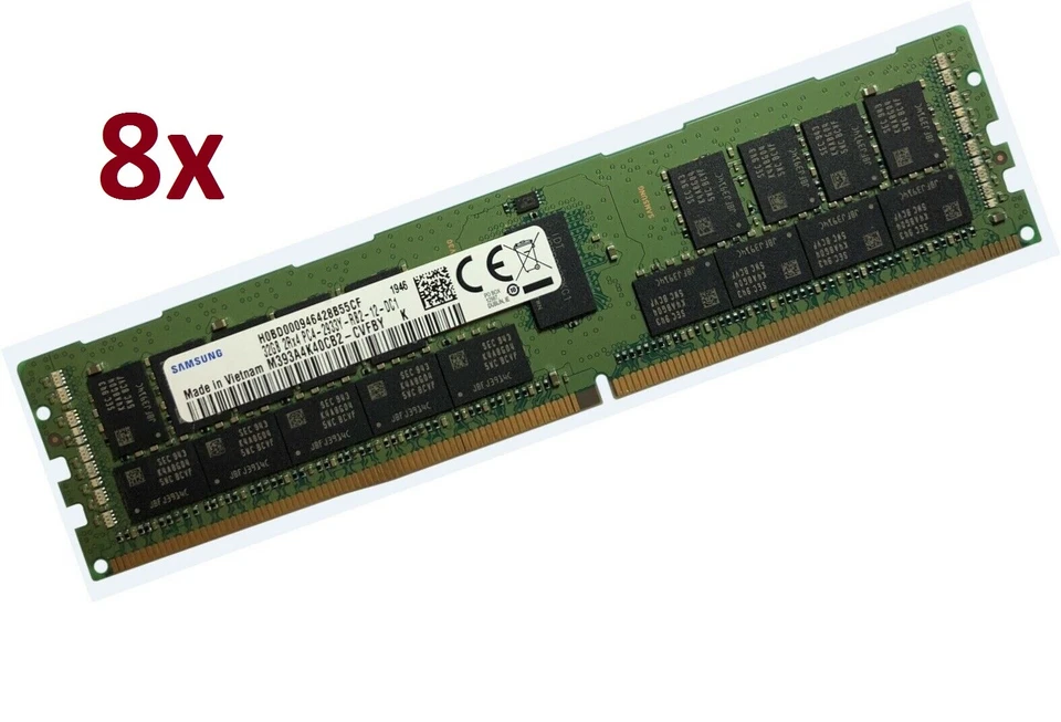 8x 32GB 256GB DDR4 2933MHz RDIMM ECC REG RAM f. Asus Z11PA-D8 Z11-Serie Motherb. - Bild 1 von 1