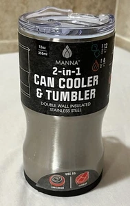 Manna 2-in-1 Can Cooler And Tumbler 12oz. New - Picture 1 of 8