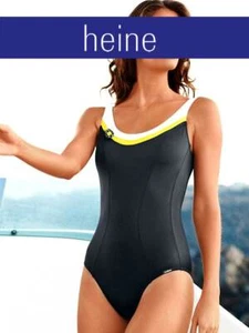NEU - CHARMELINE - GR. 36 C - Badeanzug schwarz-gelb Sport  - Bild 1 von 1